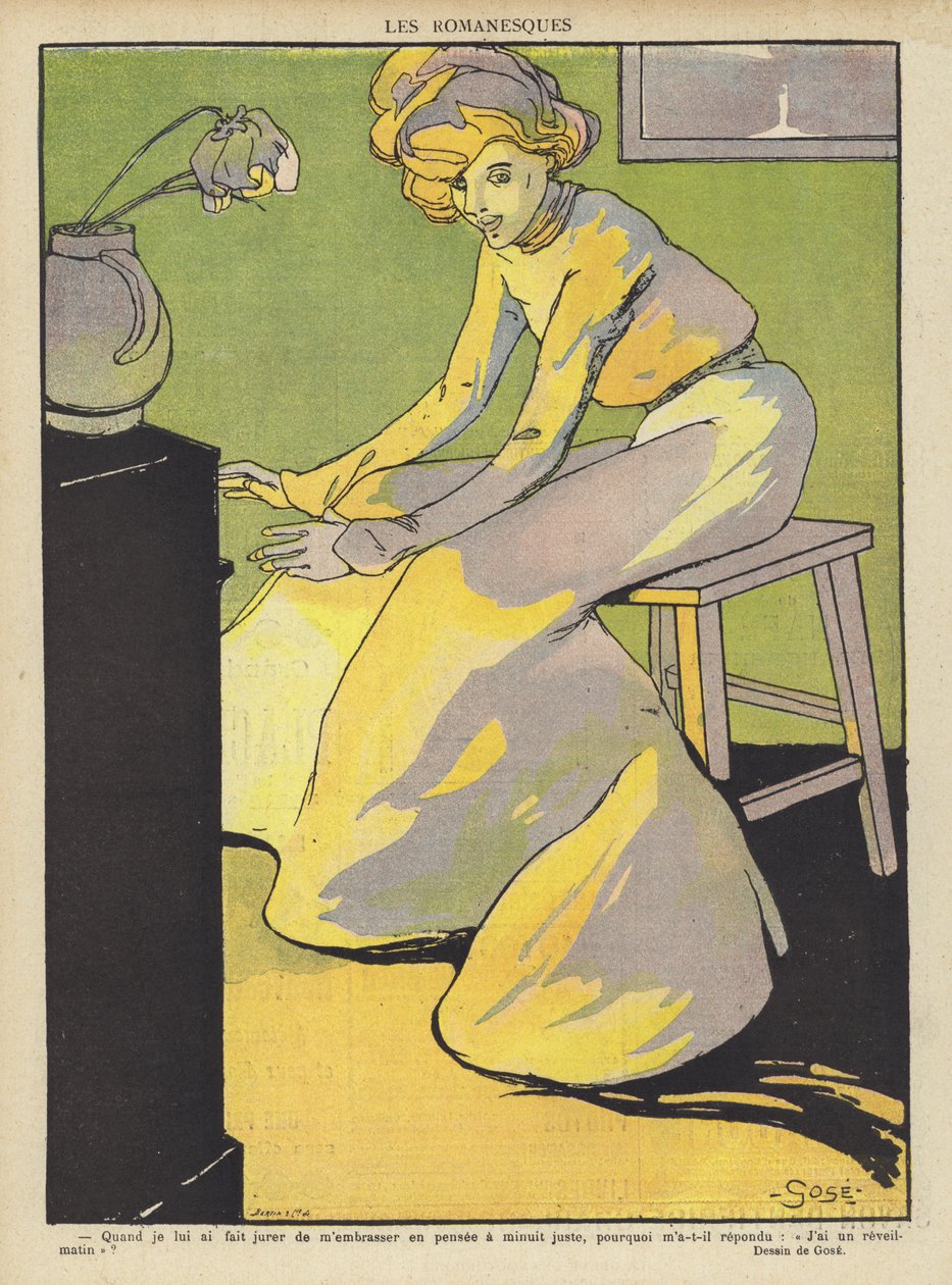 A Le Rire illusztrációja (színes litográfia) alkotó: French School