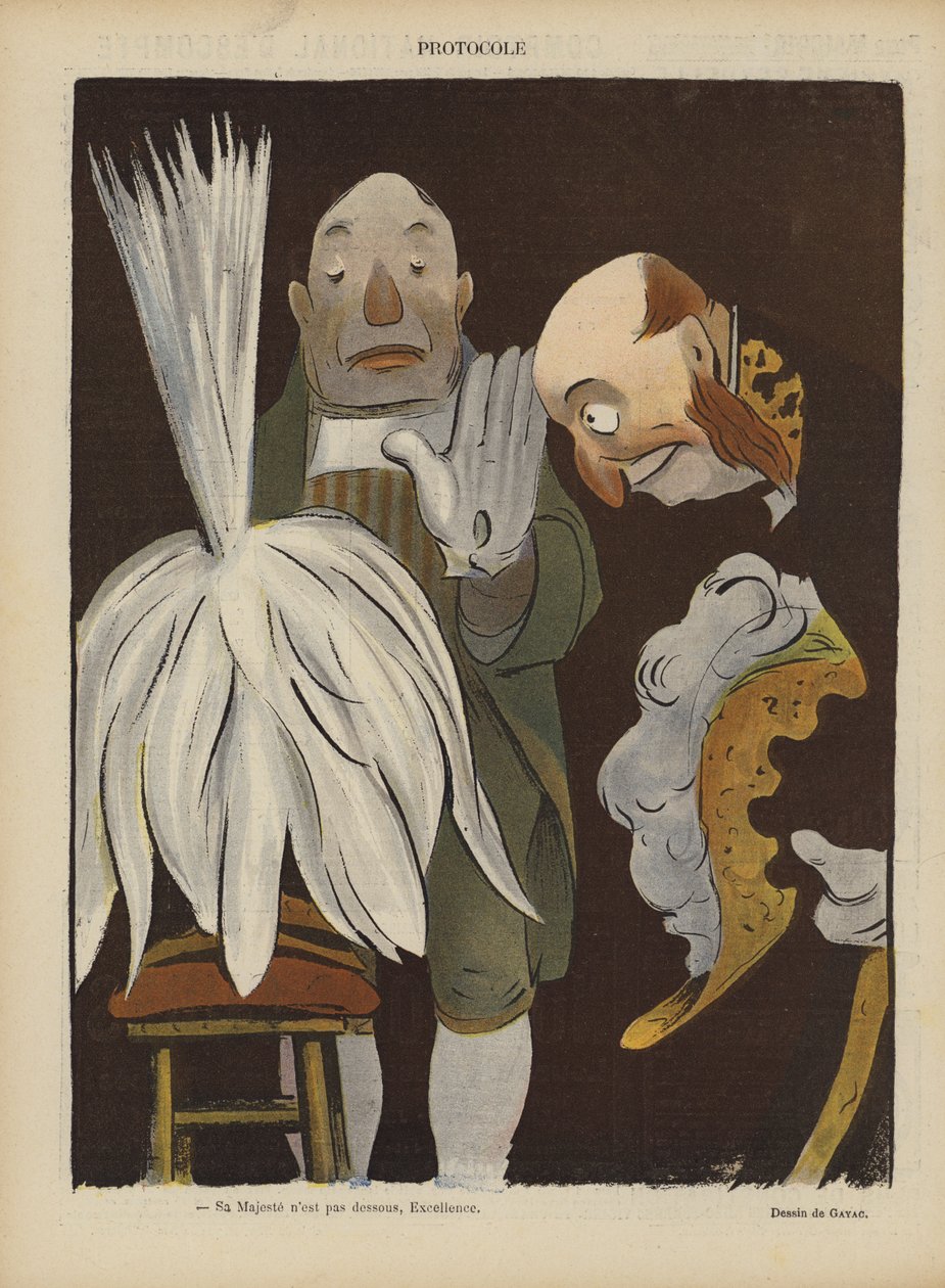 A Le Rire illusztrációja (színes litográfia) alkotó: French School