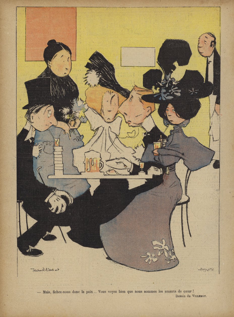 A Le Rire illusztrációja (színes litográfia) alkotó: French School