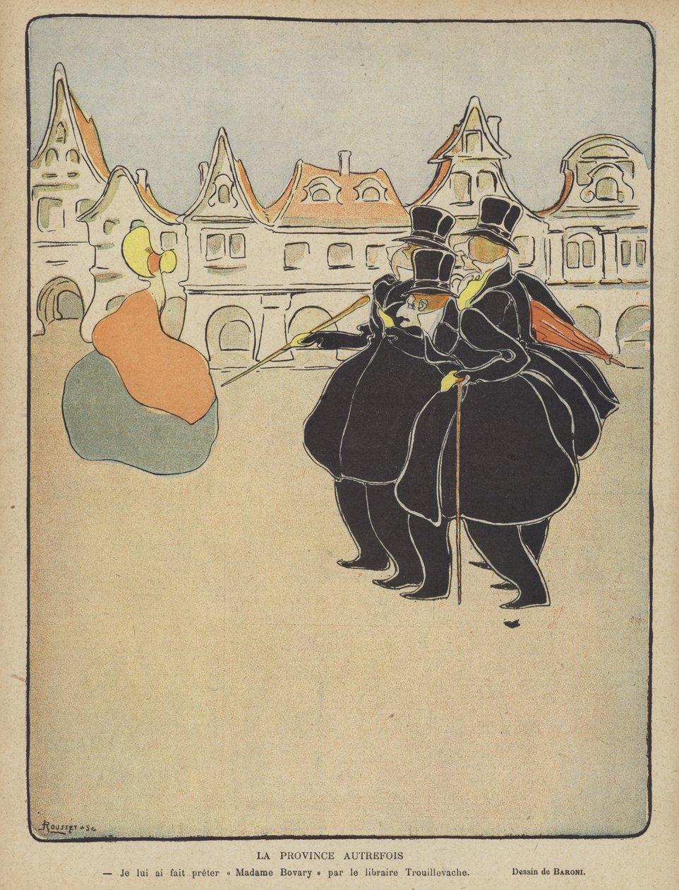 A Le Rire illusztrációja (színes litográfia) alkotó: French School