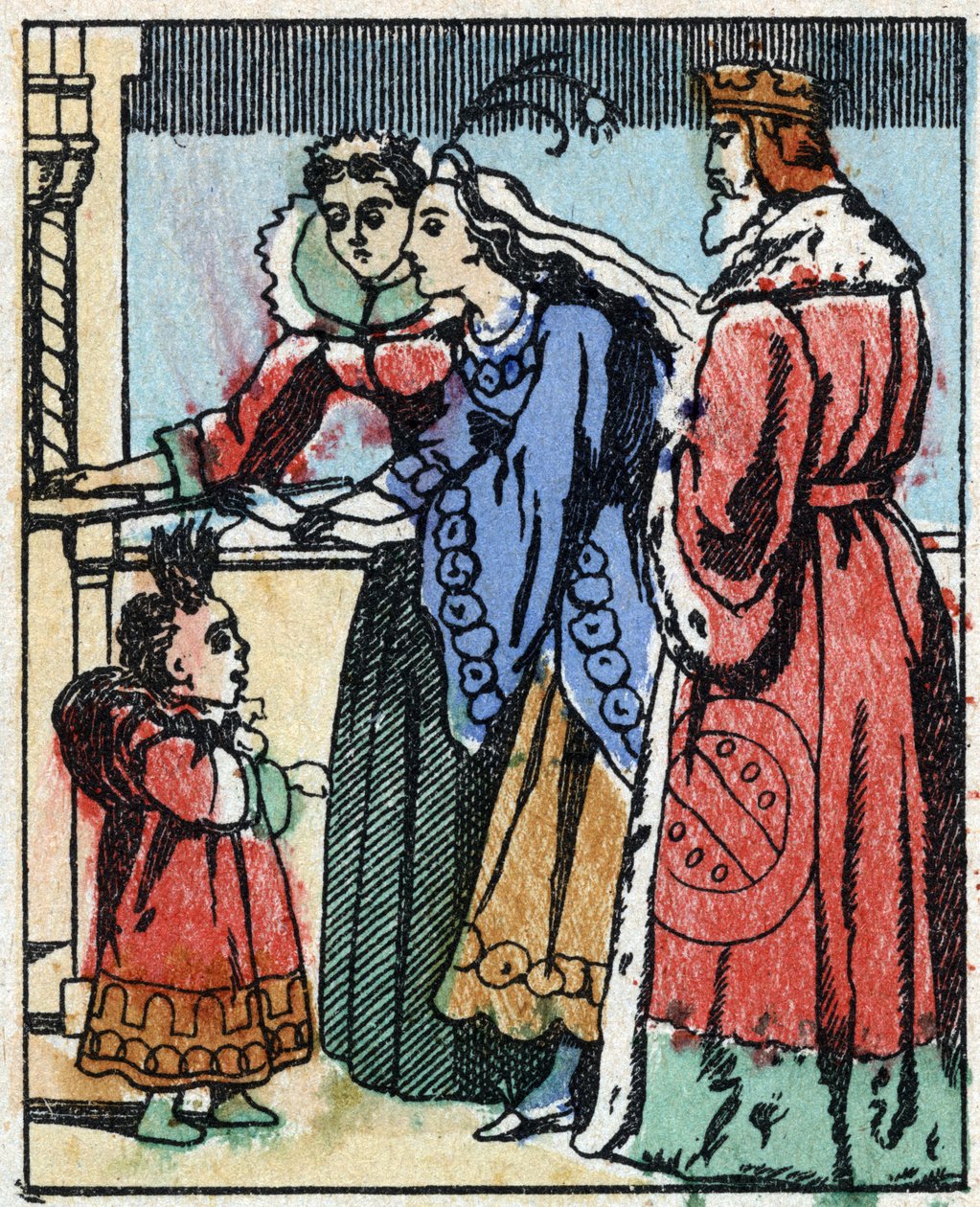 Illusztráció a „Riquet a la houppe” című meséhez, Charles Perrault (1628-1703) francia író. Imaging Pellerin fametszete - Epinal, sd. 19. század vége. alkotó: French School