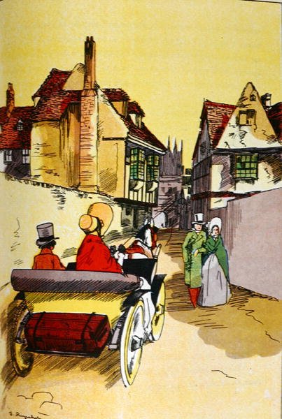 Illusztráció Charles Dickens (1812-70) „David Copperfield” című művéből (színes litó) alkotó: French School