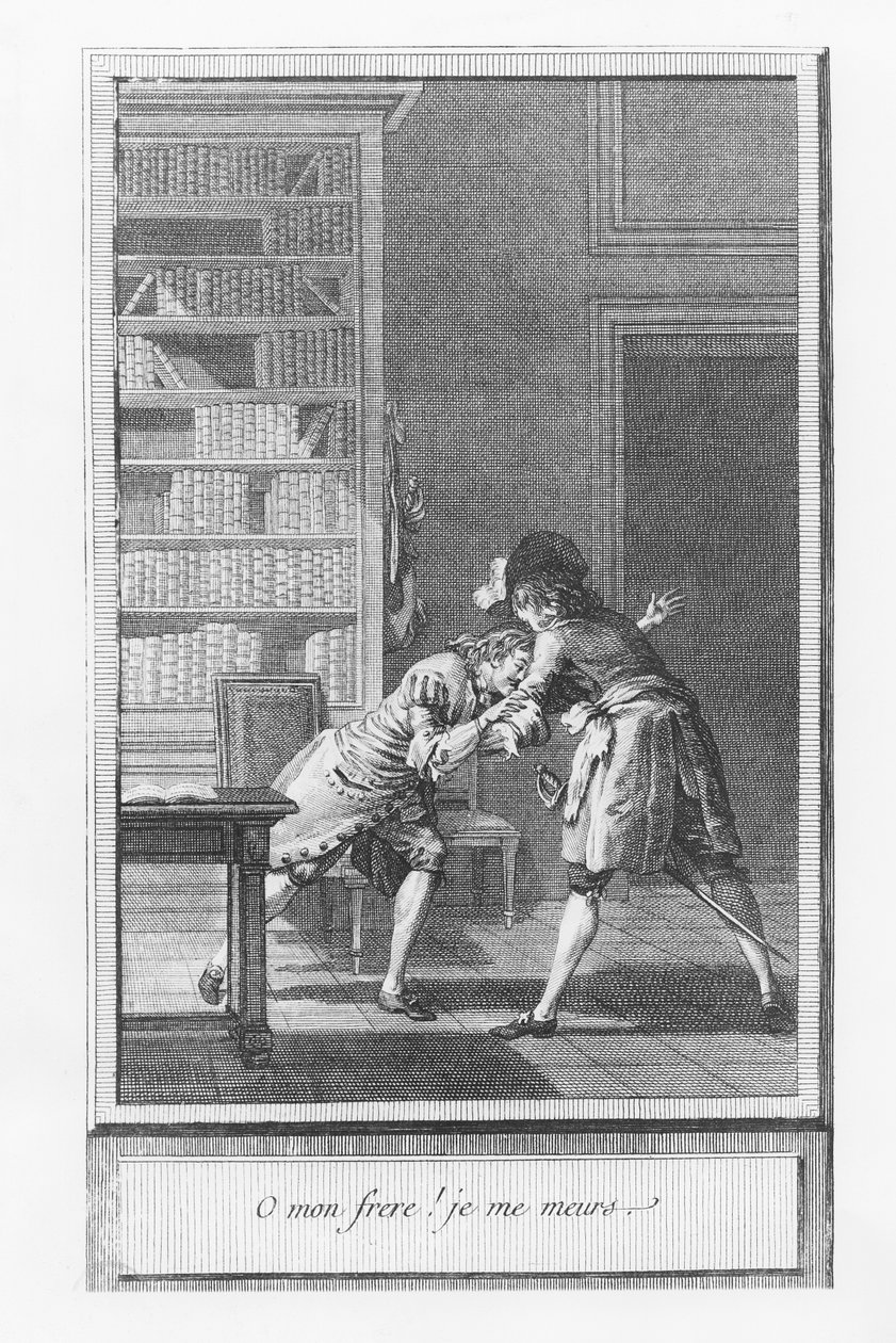 Illusztráció Prévost abbé „Mr. Cleveland élete és kalandjai, Oliver Cromwell természetes fia” című művéből (metszet) alkotó: French School