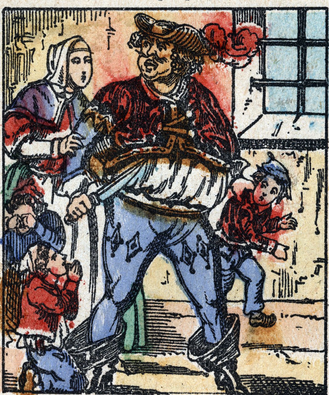 Illusztráció Charles Perrault "" Le petit poucet "" meséjéről. Imaging Pellerin fametszete - Epinal, sd. 19. század vége. alkotó: French School