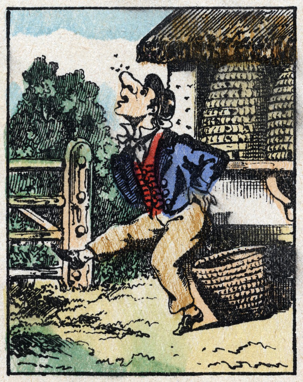 A mese illusztrációja: „Veridique Jeannot Serinet története „” Fametszet a képről Pellerin - Epinal, sd. 19. század vége. alkotó: French School