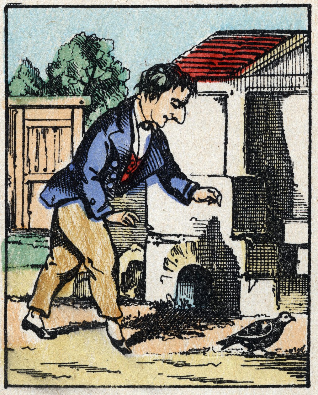 A mese illusztrációja: „Veridique Jeannot Serinet története „” Fametszet a képről Pellerin - Epinal, sd. 19. század vége. alkotó: French School