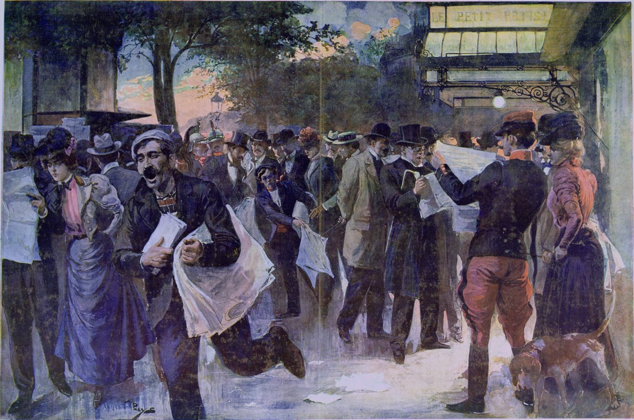 Fontos hírek, 1900 körül alkotó: French School