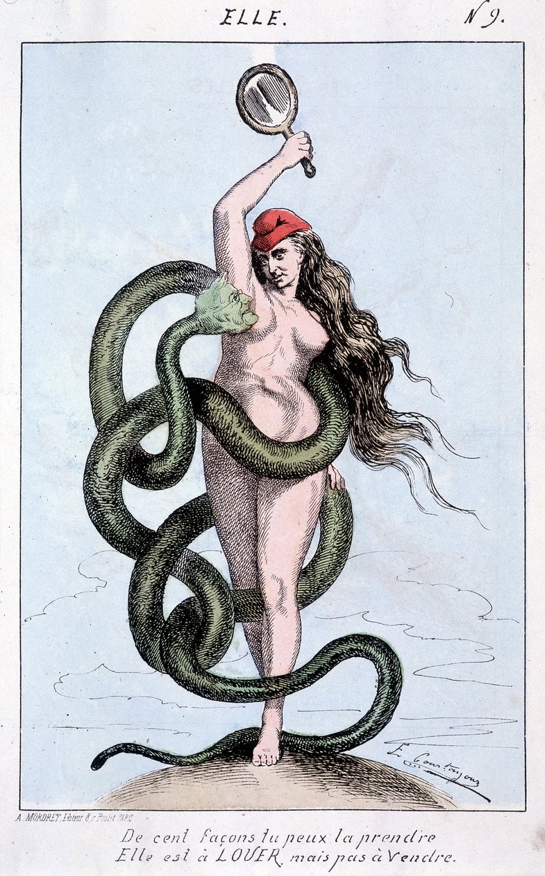 Százféleképpen elvihető, bérelhető, de nem eladó (Thiers en serpent veszi körül Marianne-t). alkotó: French School