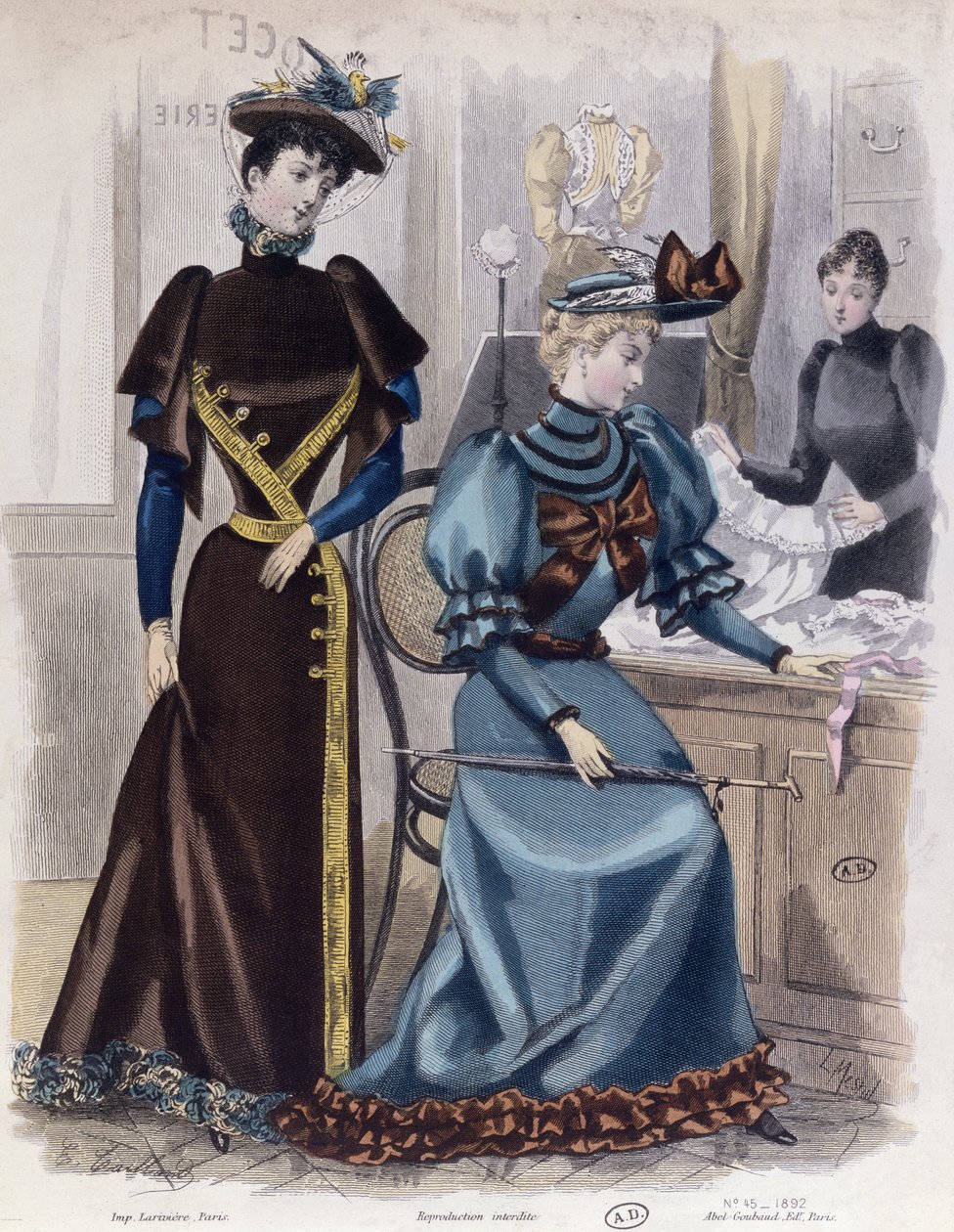 A Fehérneműboltban, 1892 alkotó: French School