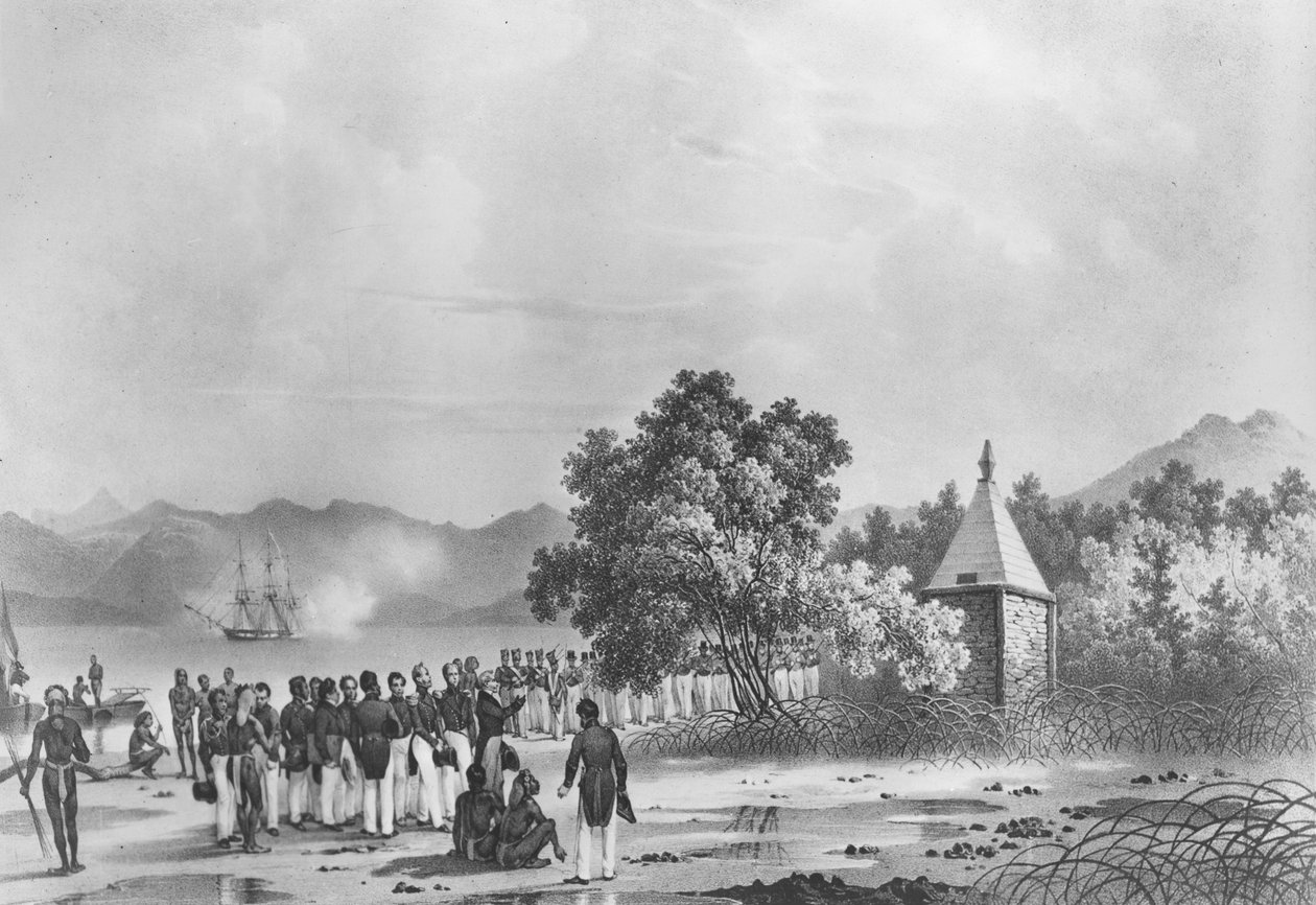 La Pérouse emlékmű felavatása Vanikoróban, Jules Dumont D