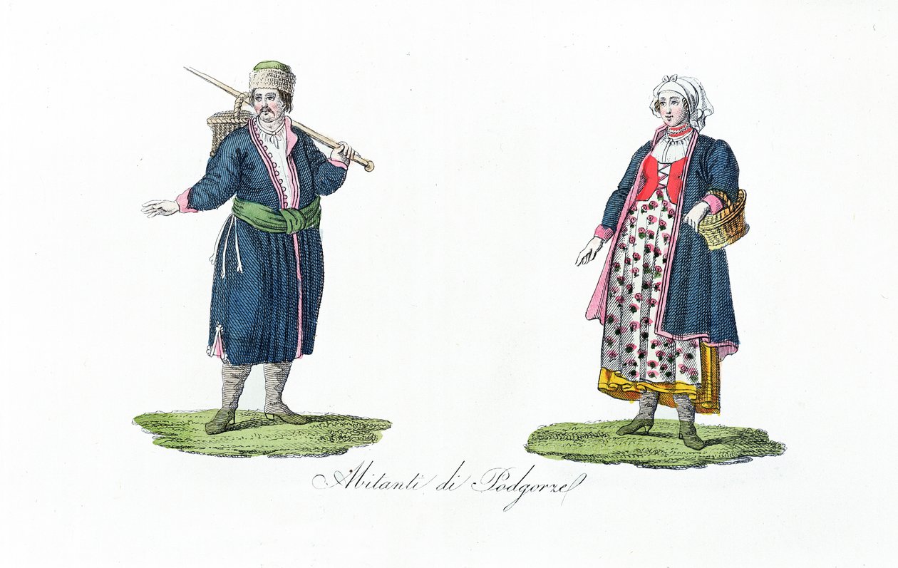 Podgorze lakói, Bernardo Zaydler „Lengyelország története” című művéből alkotó: French School