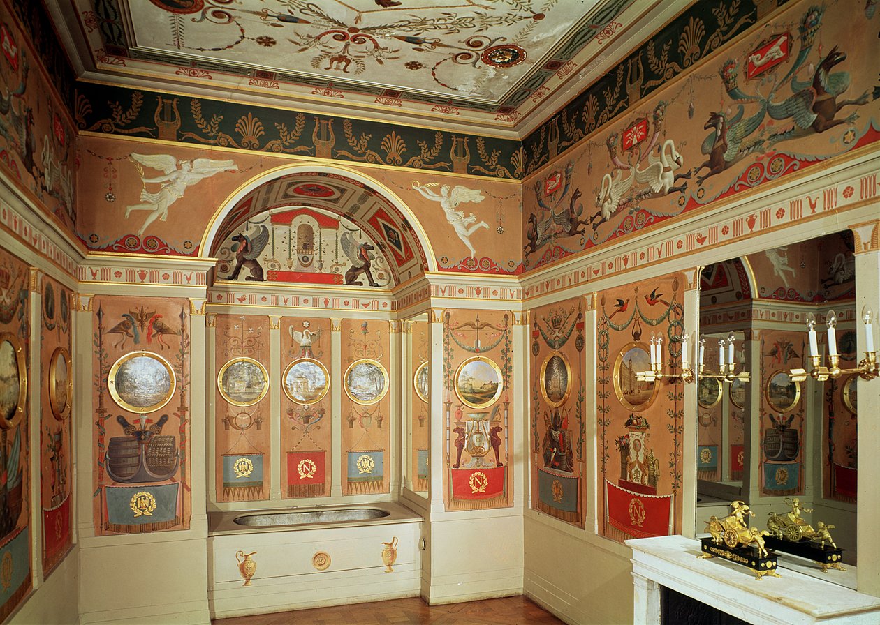 A Napoleons fürdőszoba belseje, 1807-ben épült alkotó: French School
