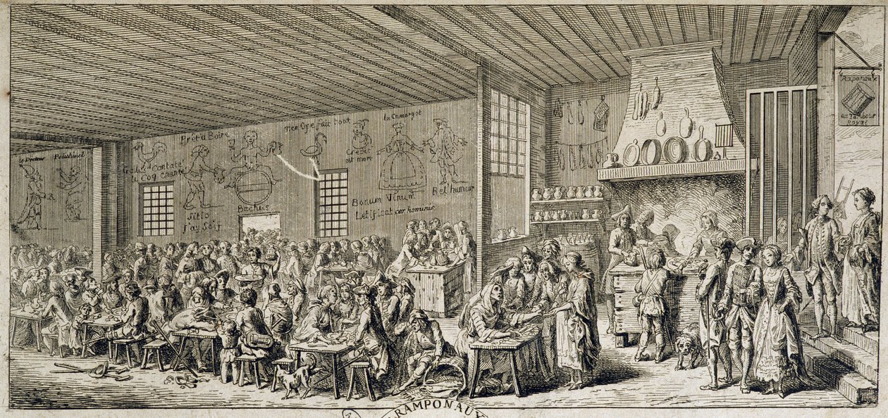 „” Ramponaux” kabaré belseje”, sd. 18. század alkotó: French School