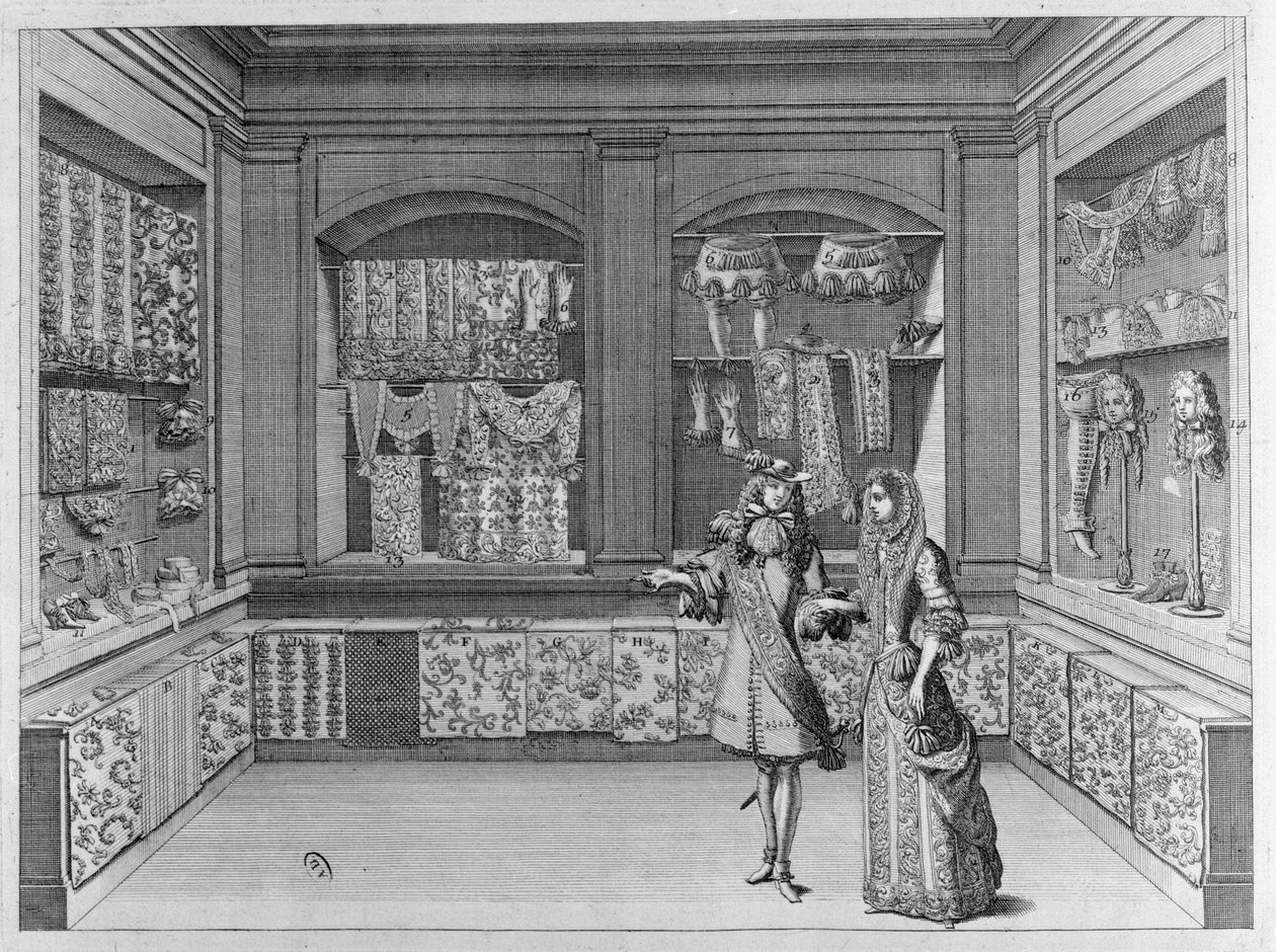 Csipkebolt belseje, 1678 alkotó: French School