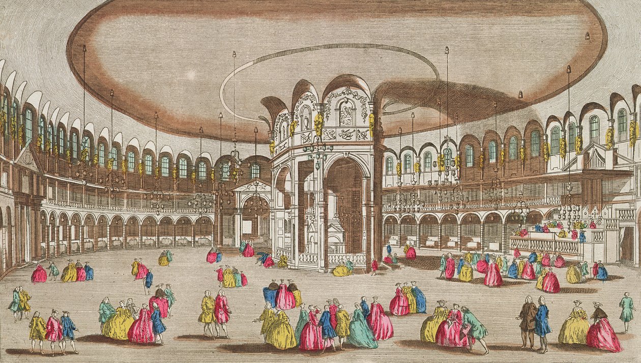 A Rotunda belseje, Ranelagh House, London alkotó: French School