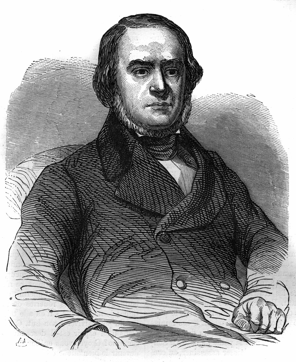 Olasz Nemzeti Mozgalom: Daniele Manin (1804-1857), kikiáltja a Velencei Köztársaságot (1848). Metszet a „Pápák-királyok-királynők és császárok története az évszázadokon keresztül” című könyvébe, Maurice Lachatre alkotó: French School
