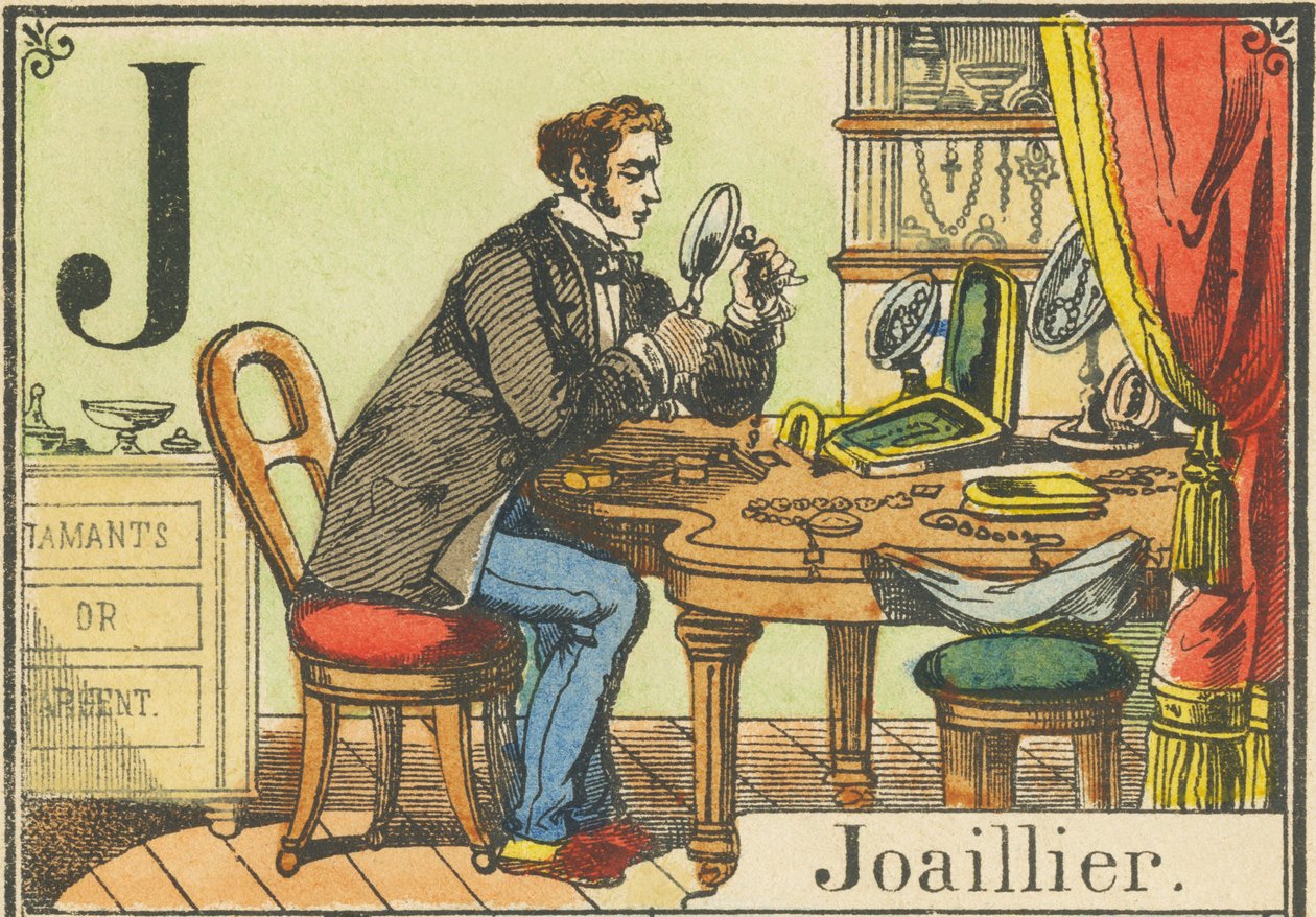 J: Ékszerész alkotó: French School