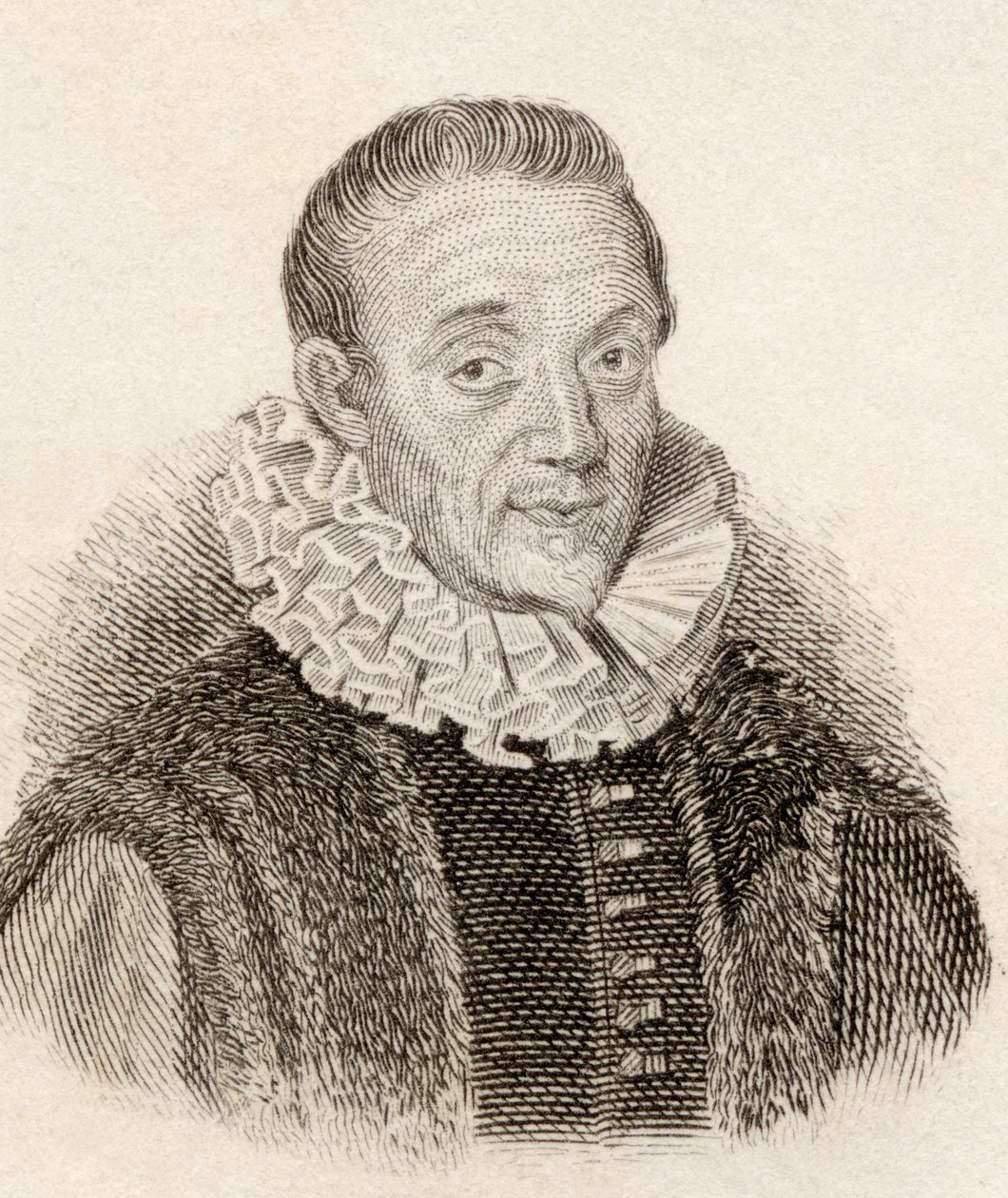 Jacques Auguste de Thou aka Thuanus, francia történész, a Crabbes Historical Dictionary pub. 1825 alkotó: French School