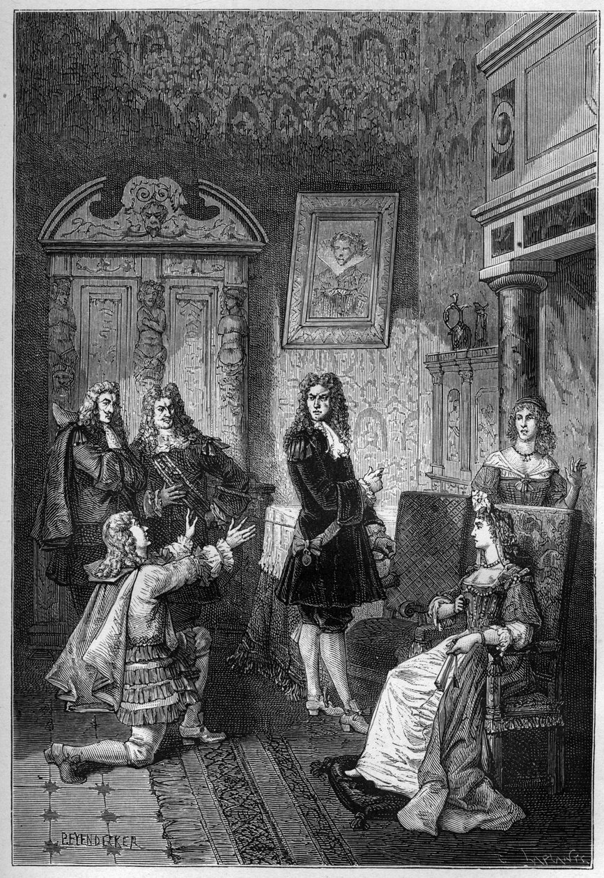 James Scott (James Crofts, James Fitzroy), Monmouth és Buccleuch hercege (1649-1685) Életéért könyörög II. Jakab előtt (Jacques Stuart) alkotó: French School