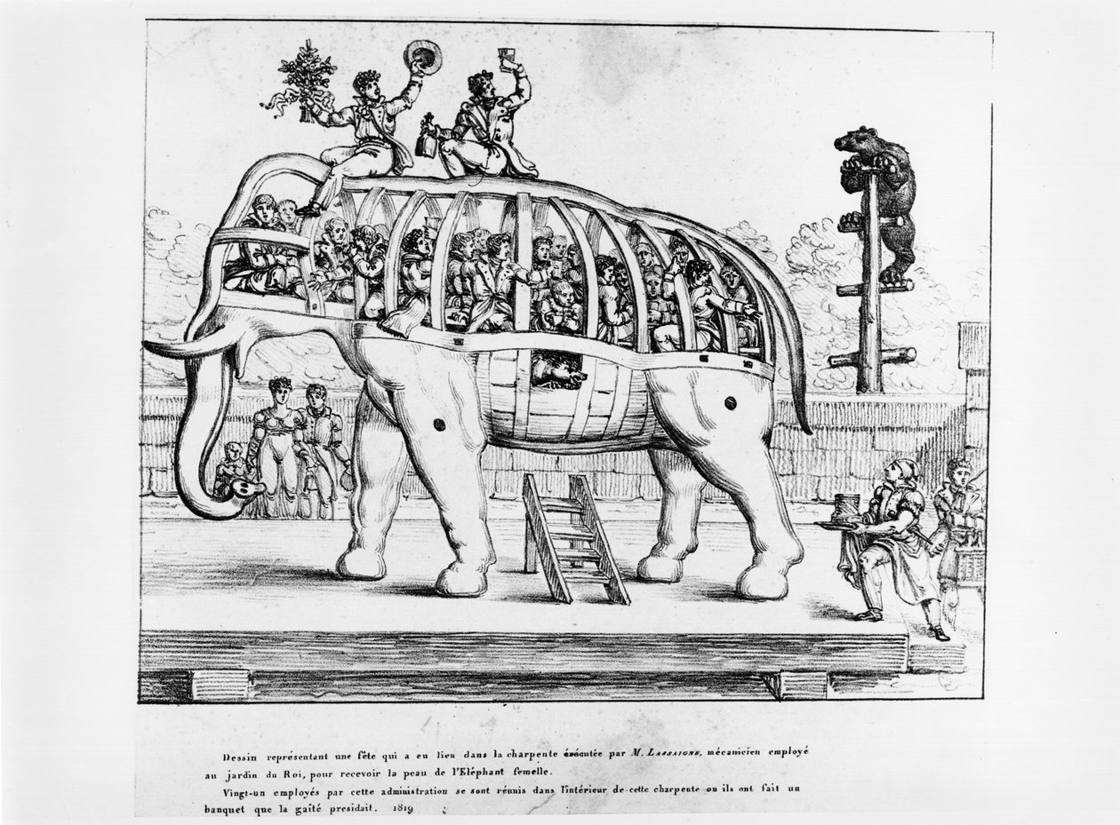 Jardin des Plantes Párizsban, 1819 alkotó: French School