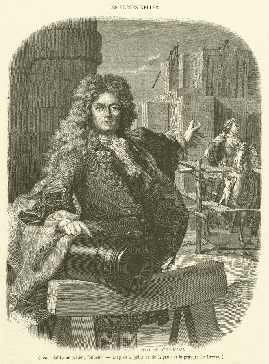 Jean-Balthasar Keller, öntödei munkás (metszet) alkotó: French School