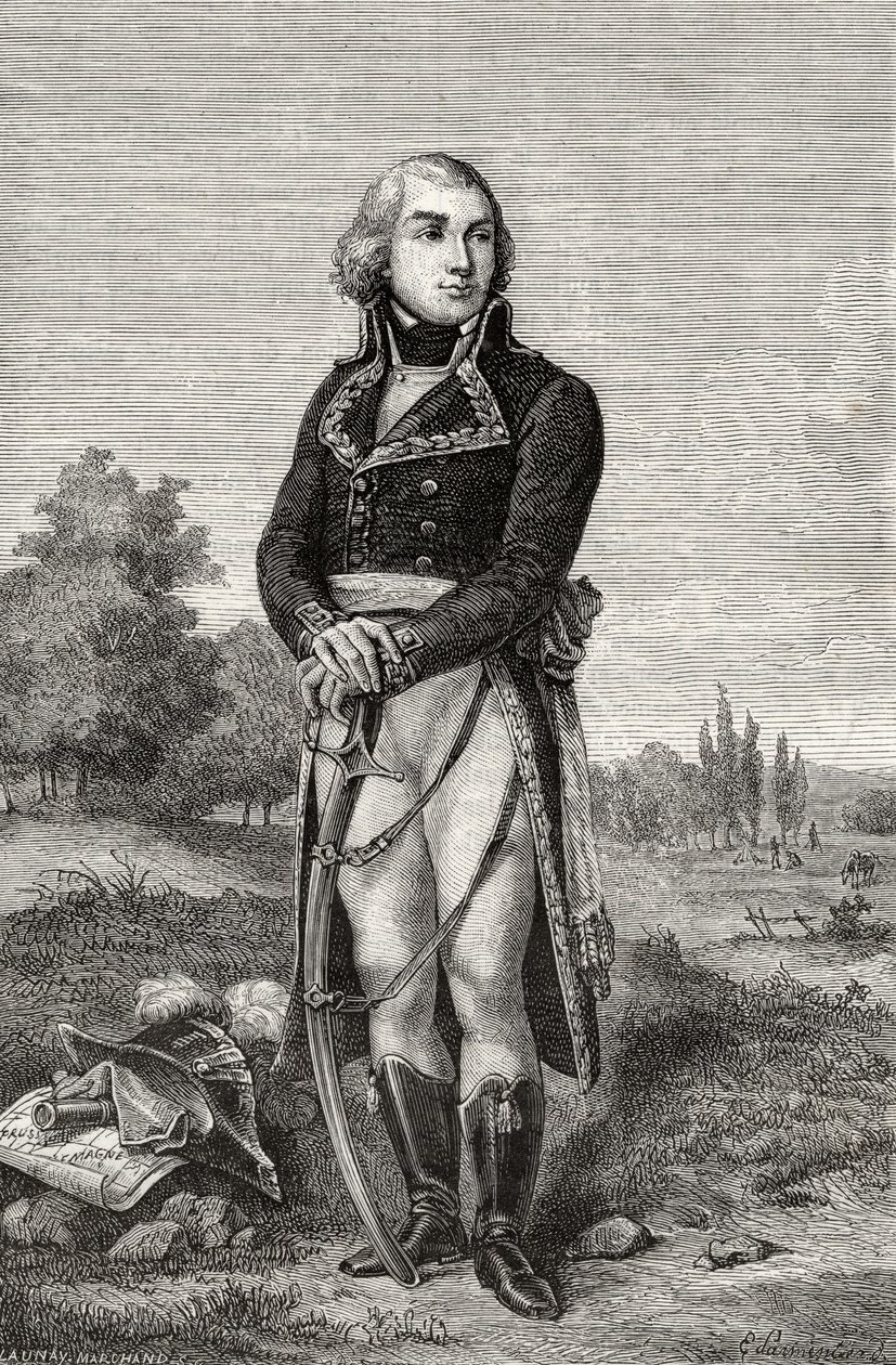 Jean-Baptiste Jourdan, Louis Blanc (1811-82) "Histoire de la Revolution Francaise" című művéből alkotó: French School