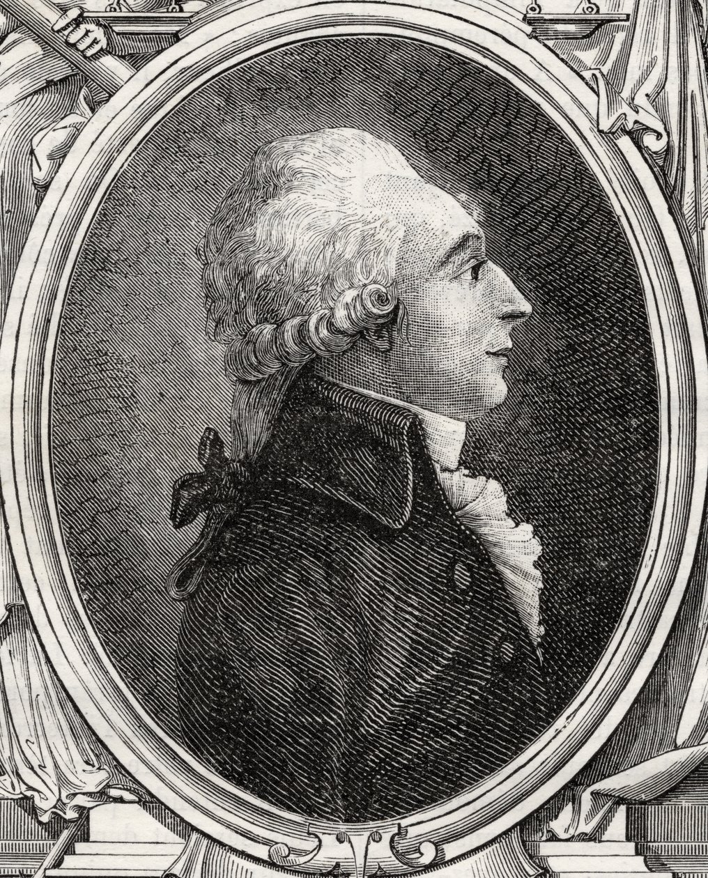 Jean-Baptiste du Val-de-Grace, Baron de Cloots, Louis Blanc (1811-82) „Histoire de la Revolution Francaise” című művéből alkotó: French School