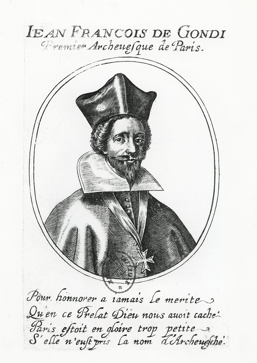 Jean-Francois de Gondi (metszet) alkotó: French School