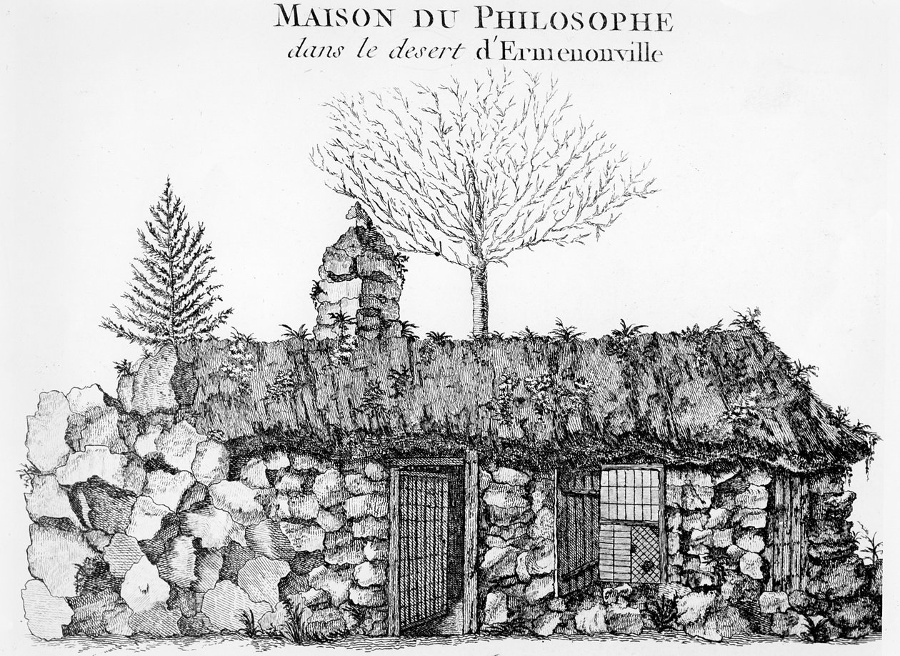 Jean-Jacques Rousseau Ermenonville-i Ermitázsa (lásd még: 168374) alkotó: French School