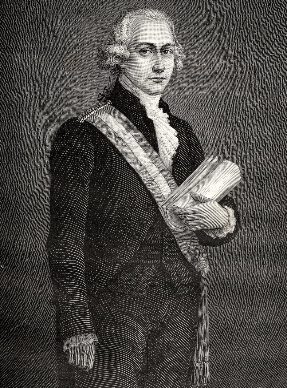 Jean-Nicolas Pache, Louis Blanc (1811-82) "Histoire de la Revolution Francaise" című művéből alkotó: French School
