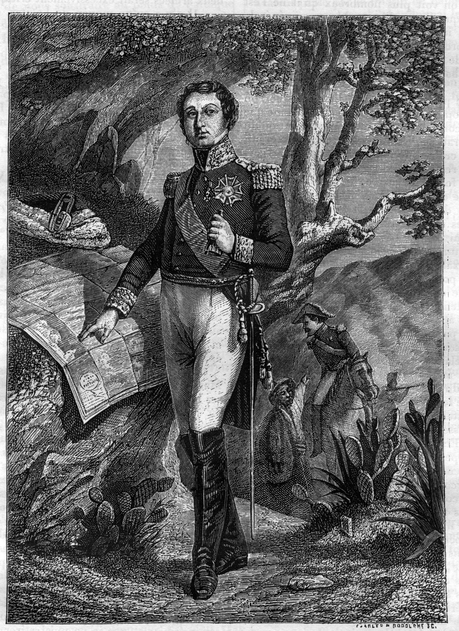 Jean-de-Dieu Soult (1769-1851) Dalmácia hercege - Jean de Dieu Soult (1769-1851) Franciaország marsalljának, Dalmácia hercegének egész alakos portréja - „A birodalom története a konzulátus történetét követve” szerző: Adolphe Thiers -1879 - magángyűjtemény alkotó: French School