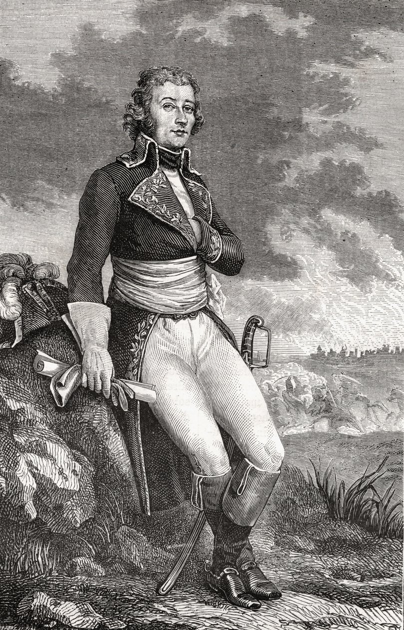 Jean Victor Marie Moreau (1763-1813) Parmentier metszetéből, Louis Blanc (1811-82) "Histoire de la Revolution Francaise" című művéből, 1847-62 alkotó: French School