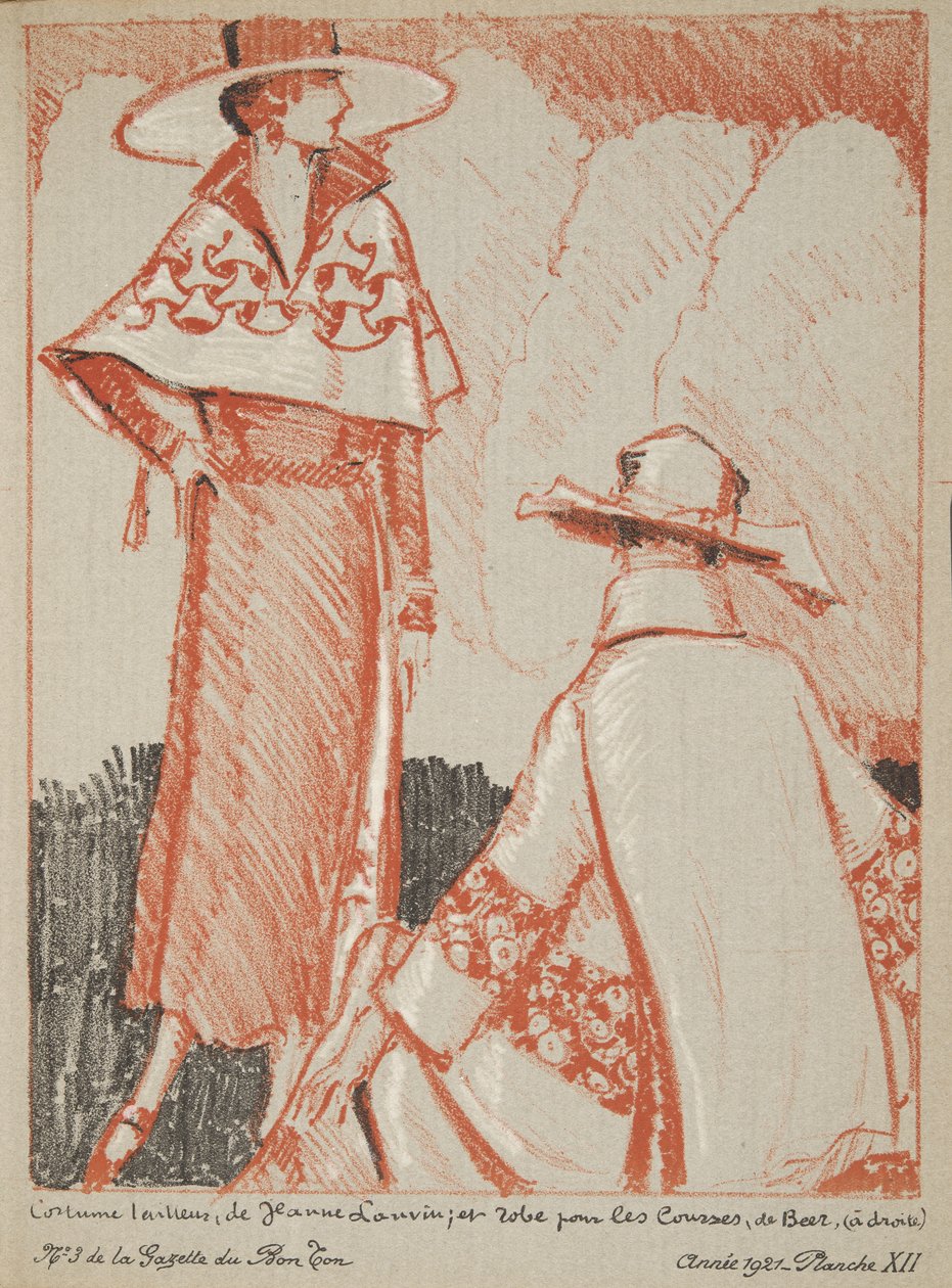 Jeanne Lanvin stb. a Fashion Plates gyűjteményből alkotó: French School