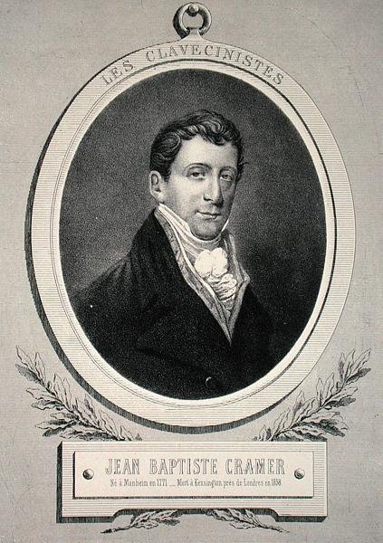 Johann Baptist Cramer (1771-1858) Alfred Lemoine metszete (litho) alkotó: French School