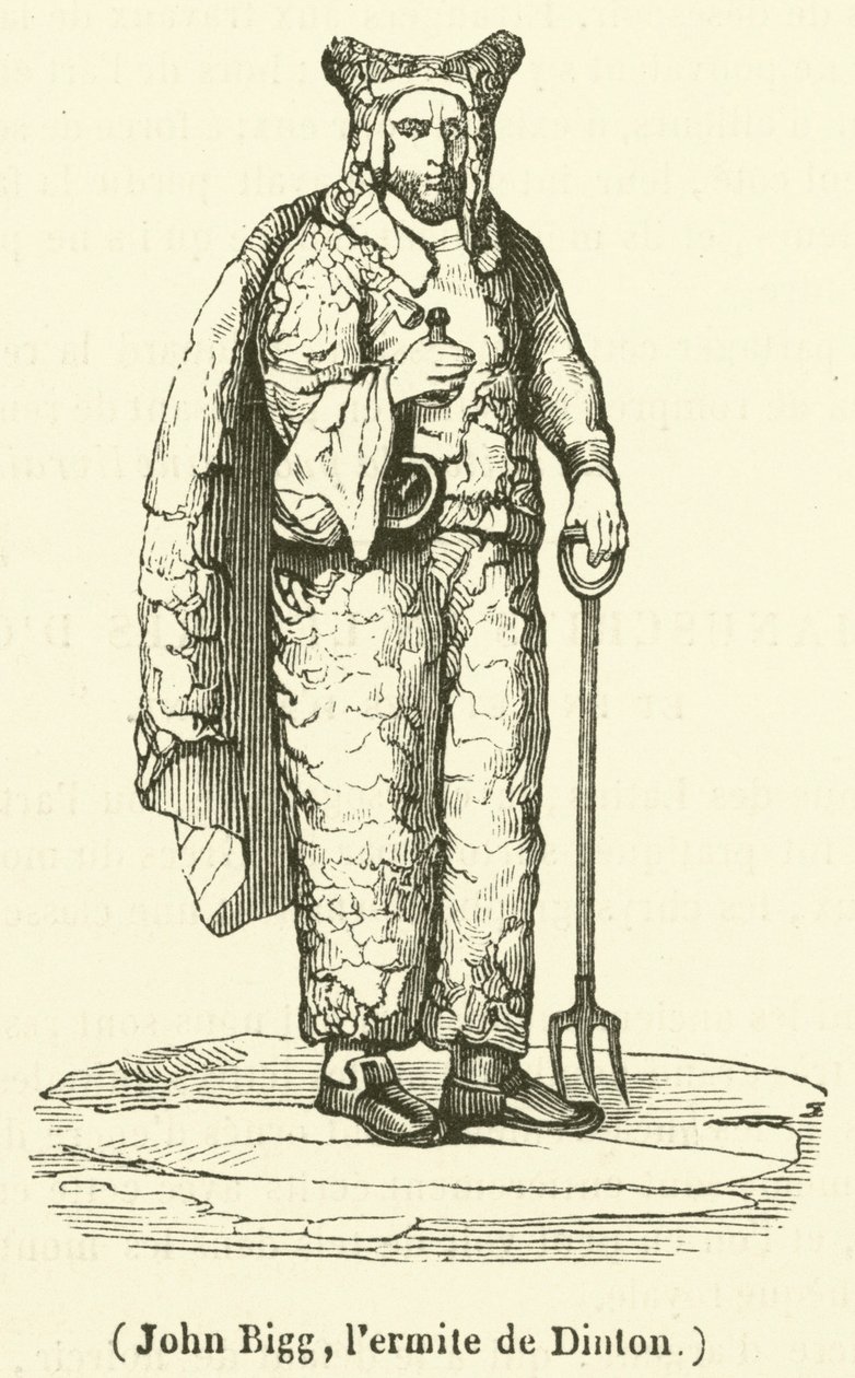 John Bigg, a dintoni remete (metszet) alkotó: French School
