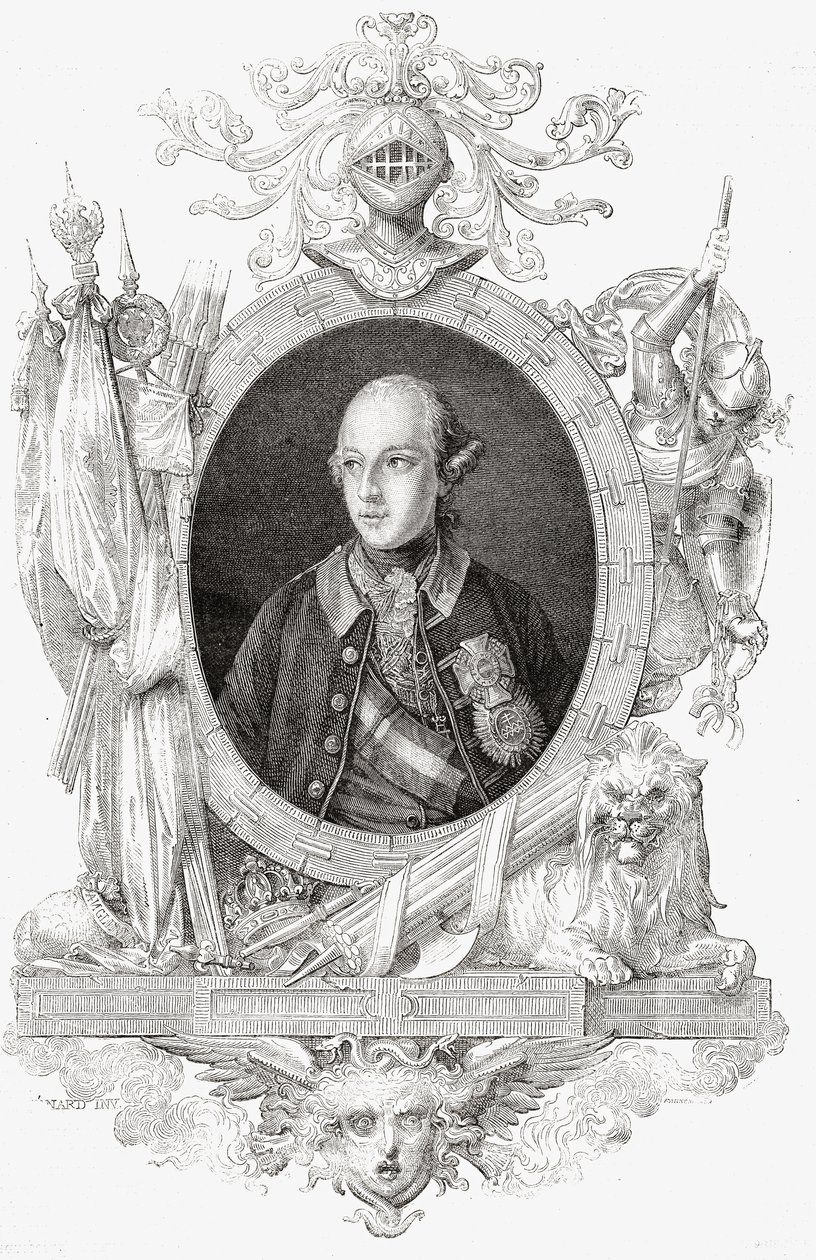II. József, Louis Blanc (1811-82) „Histoire de la Revolution Francaise” című művéből (metszet) alkotó: French School