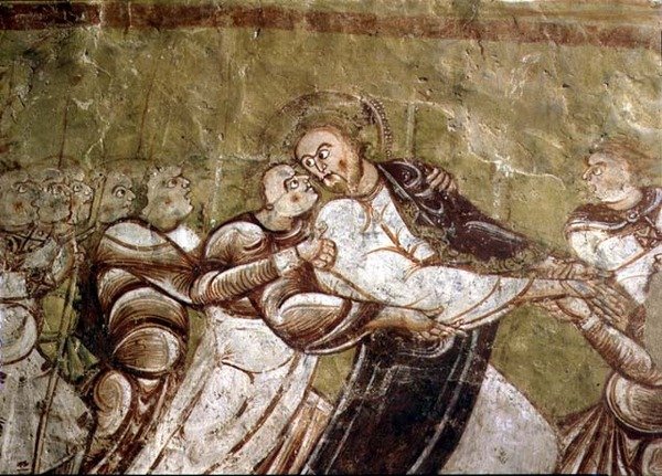 Judas Kissing Christ (freskó) (95750 részlet) alkotó: French School
