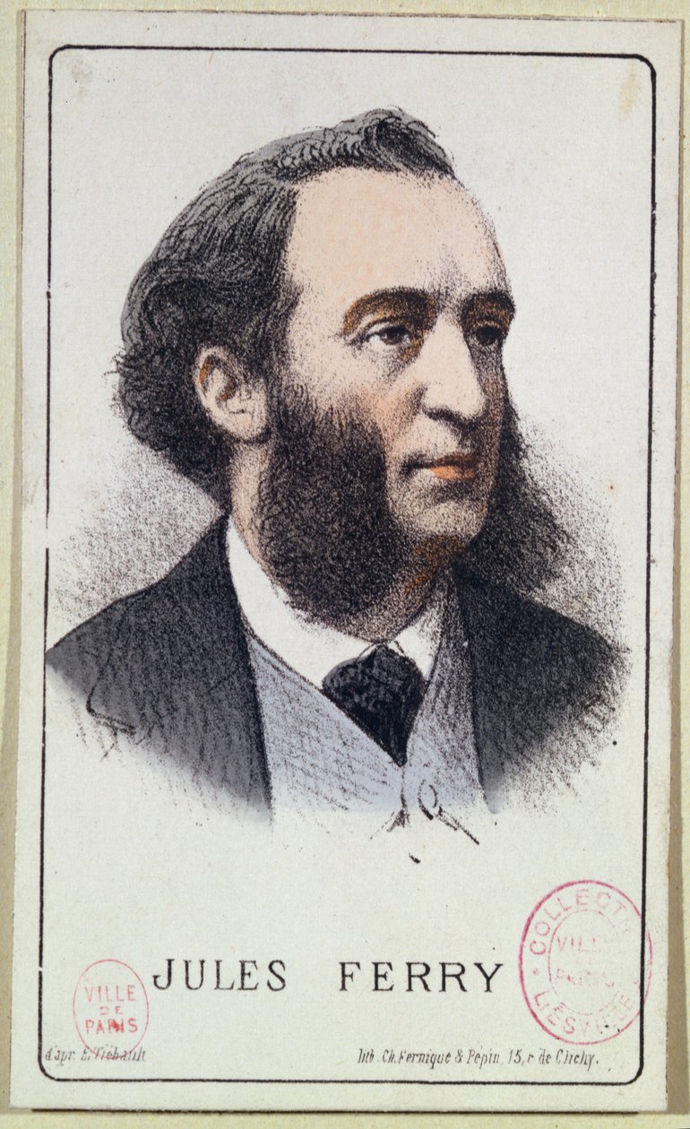 Jules Ferry (1832-93). illusztráció egy iskolai tankönyvhöz. század vége alkotó: French School