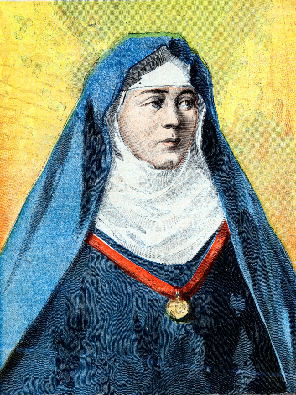 Julienne Duguesclin (1377-1404) bencés apáca, 1894. július 23-i „Le Petite Journal” illusztráció (metszet) alkotó: French School