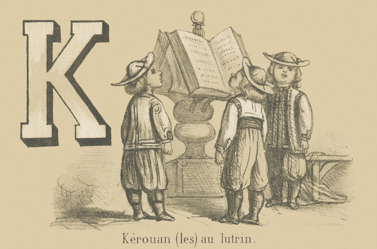 K: Kerouan (les) a pultnál alkotó: French School