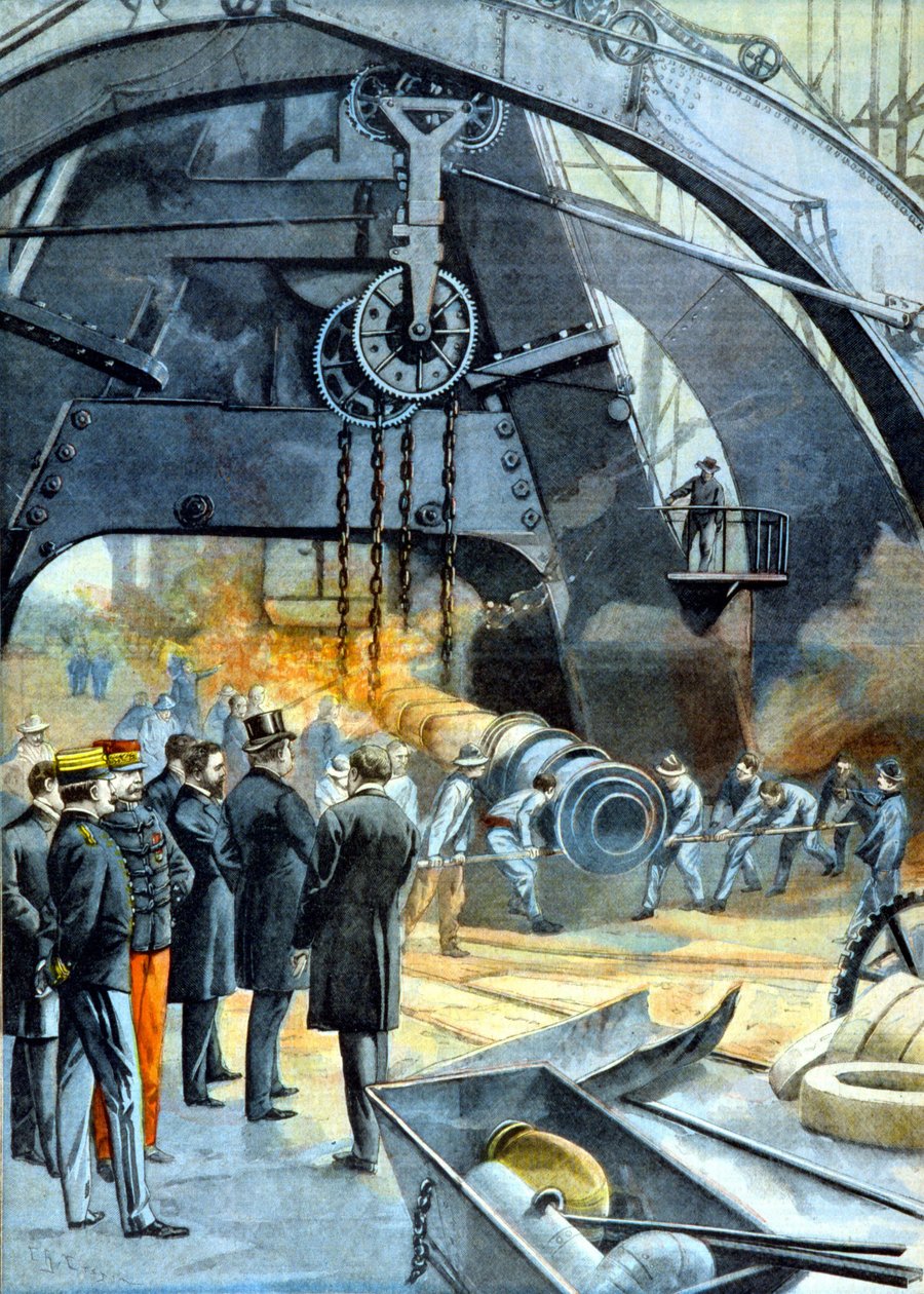 I. Károly király (I. Portugália Károly) az Ateliers du Creusot-ban a „Le Peute Parisien”-ben 1899.02.26-tól alkotó: French School