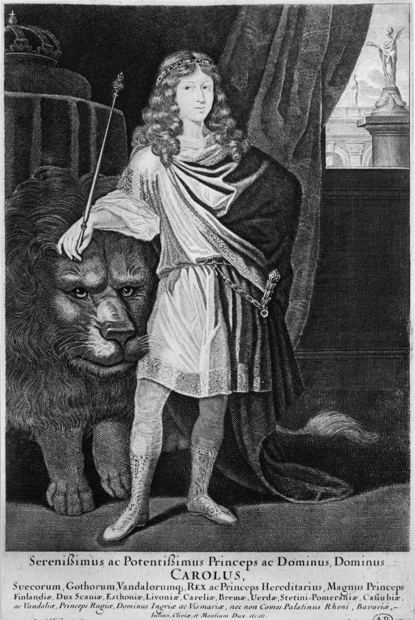 XII. Károly (1682-1718) svéd király, 17. század vége alkotó: French School