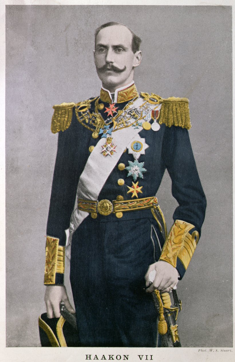 VII. Haakon norvég király (1872-1957), XX. század eleje alkotó: French School