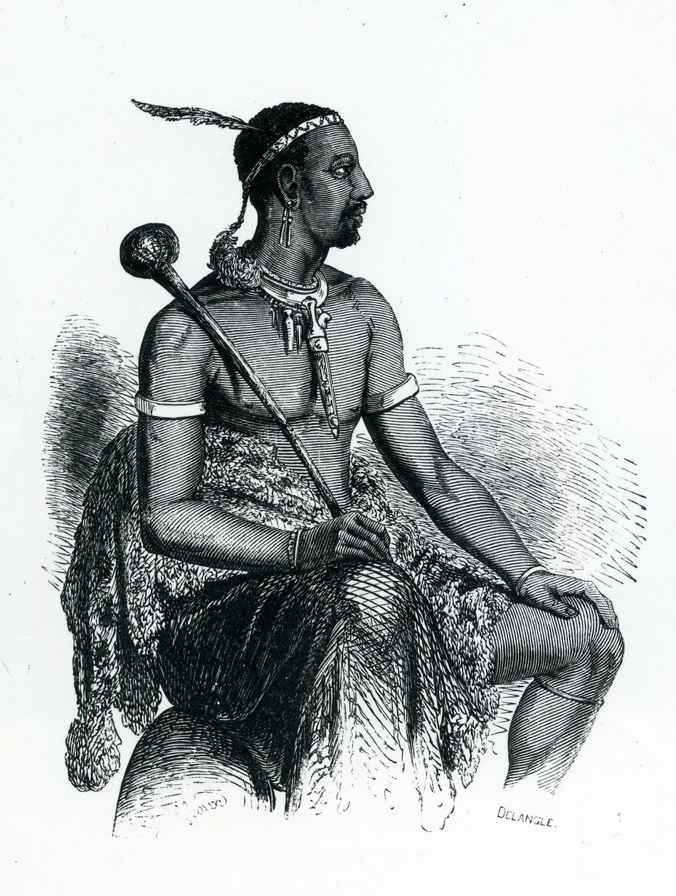 I. Moshoeshoe király (kb. 1786-1870) 1833 (metszet) alkotó: French School