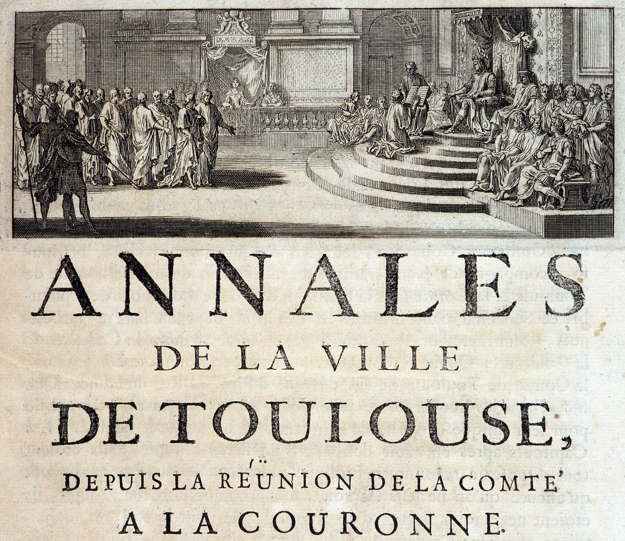 Kemény Fülöp király Toulouse-ban 1272-ben Germain de Lafaille, Toulouse Annales de la ville de Toulouse című művében alkotó: French School