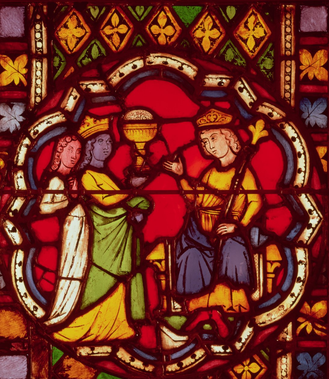 Salamon király és Sába királynője, 1270 körül alkotó: French School