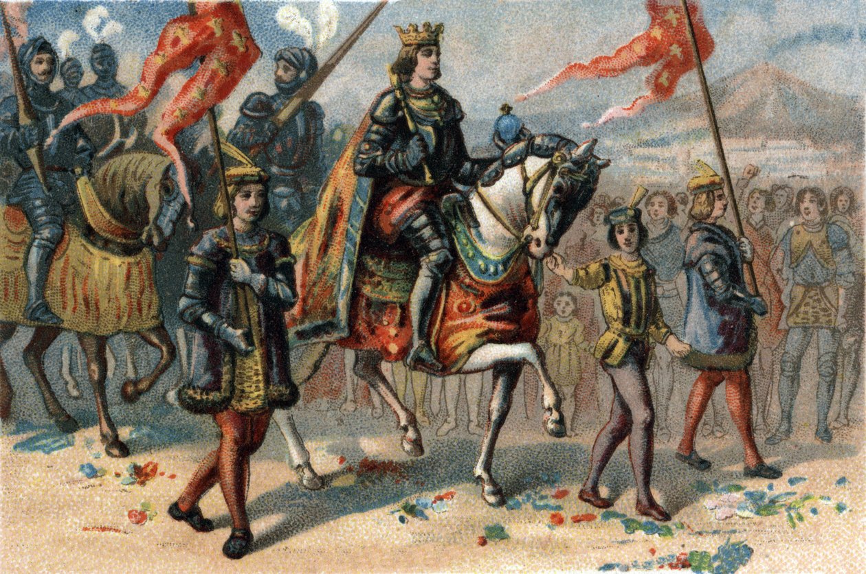 VIII. Károly francia király (1470-1498) február 22-én lépett be az olaszországi Nápolyba alkotó: French School