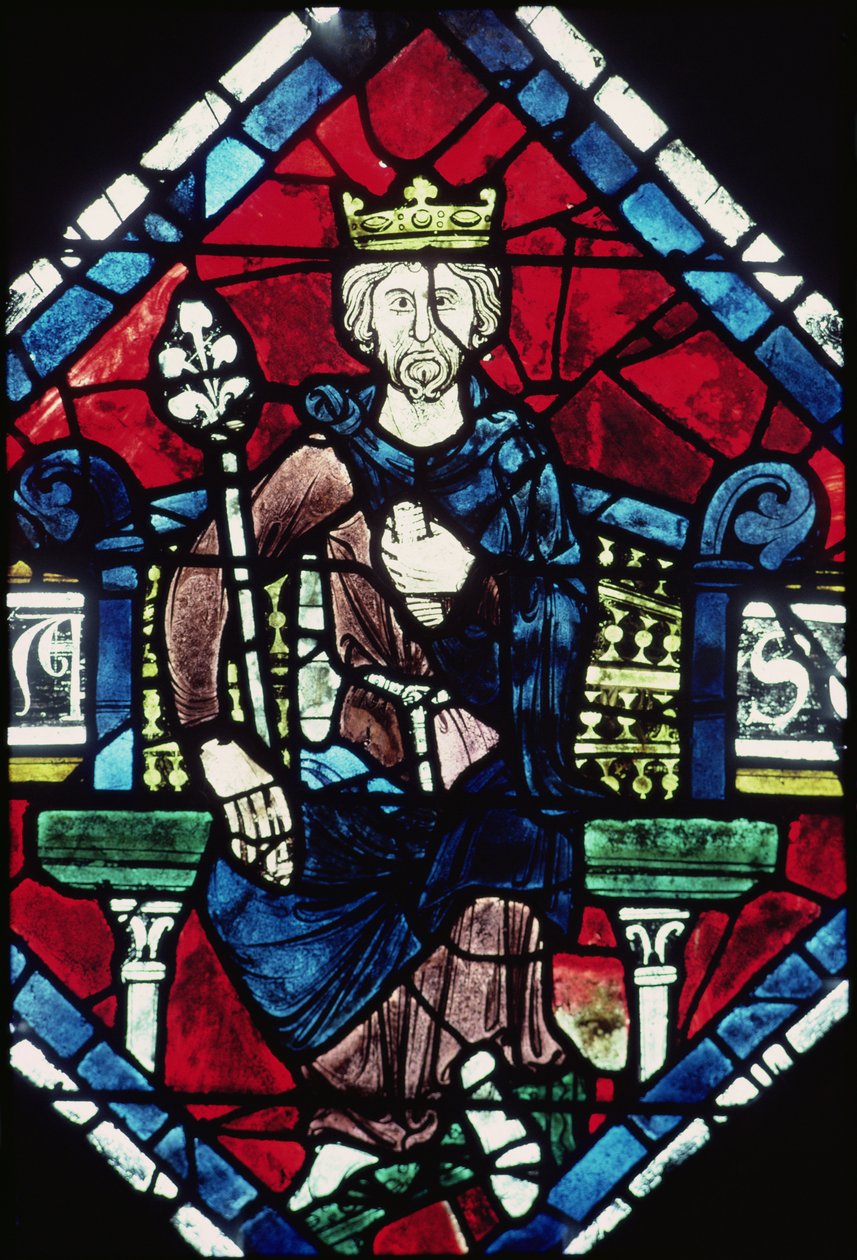 Júda királya, részlet az északi rózsaablakból, 1223 körül alkotó: French School