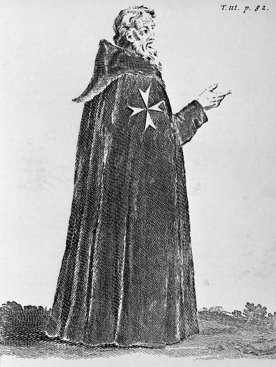 Knight Hospitaller az eredeti szokás szerint, egészen a XIV. századig viselték alkotó: French School