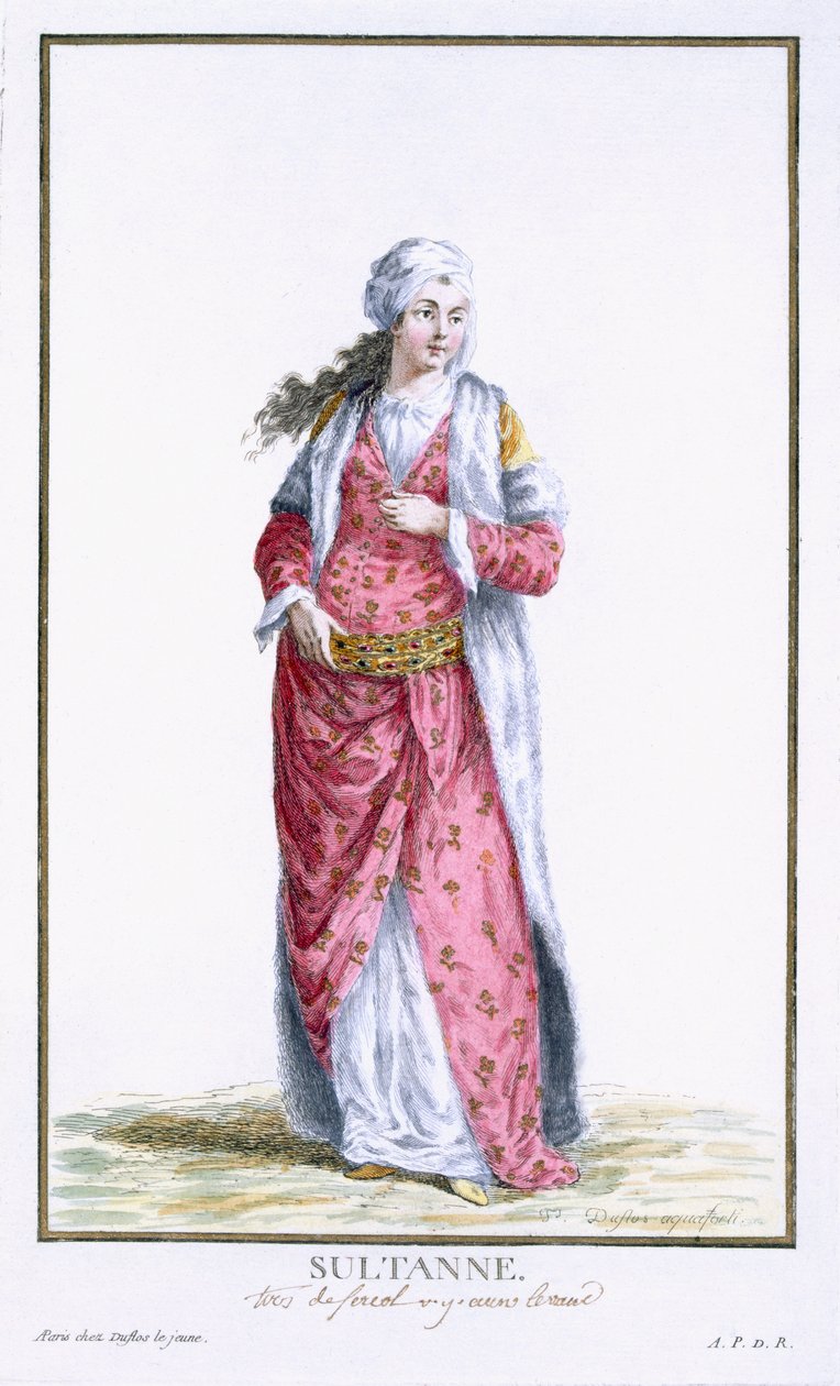 Kosem Sultan, (kézzel színezett metszet) alkotó: French School